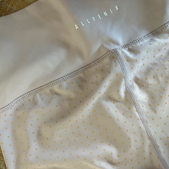 All Fenix NWOT 7/8 Leggings Anthropologie Twilight Blush Pink Allfenix Size M - Picture 9 of 10